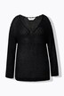 Pull oversize, col en V et manches ballon
