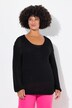 Pull oversize, col en V et manches ballon