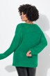 Suéter, oversize, mangas balón, escote de pico