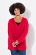 Pull oversize, col en V et manches ballon