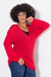 Pull oversize, col en V et manches ballon