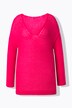 Trui, oversized, ballonmouw, V-hals