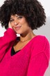 Trui, oversized, ballonmouw, V-hals