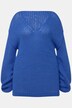 Pull oversize, col en V et manches ballon