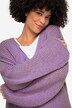 Pull oversize, col en V et manches ballon