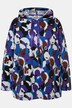 Hoodie, gezichten-print, capuchon, lange mouwen