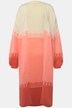Cardigan lungo con gradiente di colore e maniche lunghe