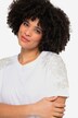 T-shirt dalla vestibilità classica con decorazioni sulle spalle e mezze maniche