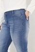 Boyfriend-jeans, dekorative sømmer, vide ben, 4-lommers snitt