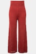 Pantalon en maille ajourée à coupe large, taille élastique et short opaque