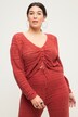 Ajour-sweater i loos fit, med samlingsbånd, bølgesøm og lange ærmer