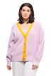 Rozepínací svetr, oversize, barevná léga, dlouhé rukávy