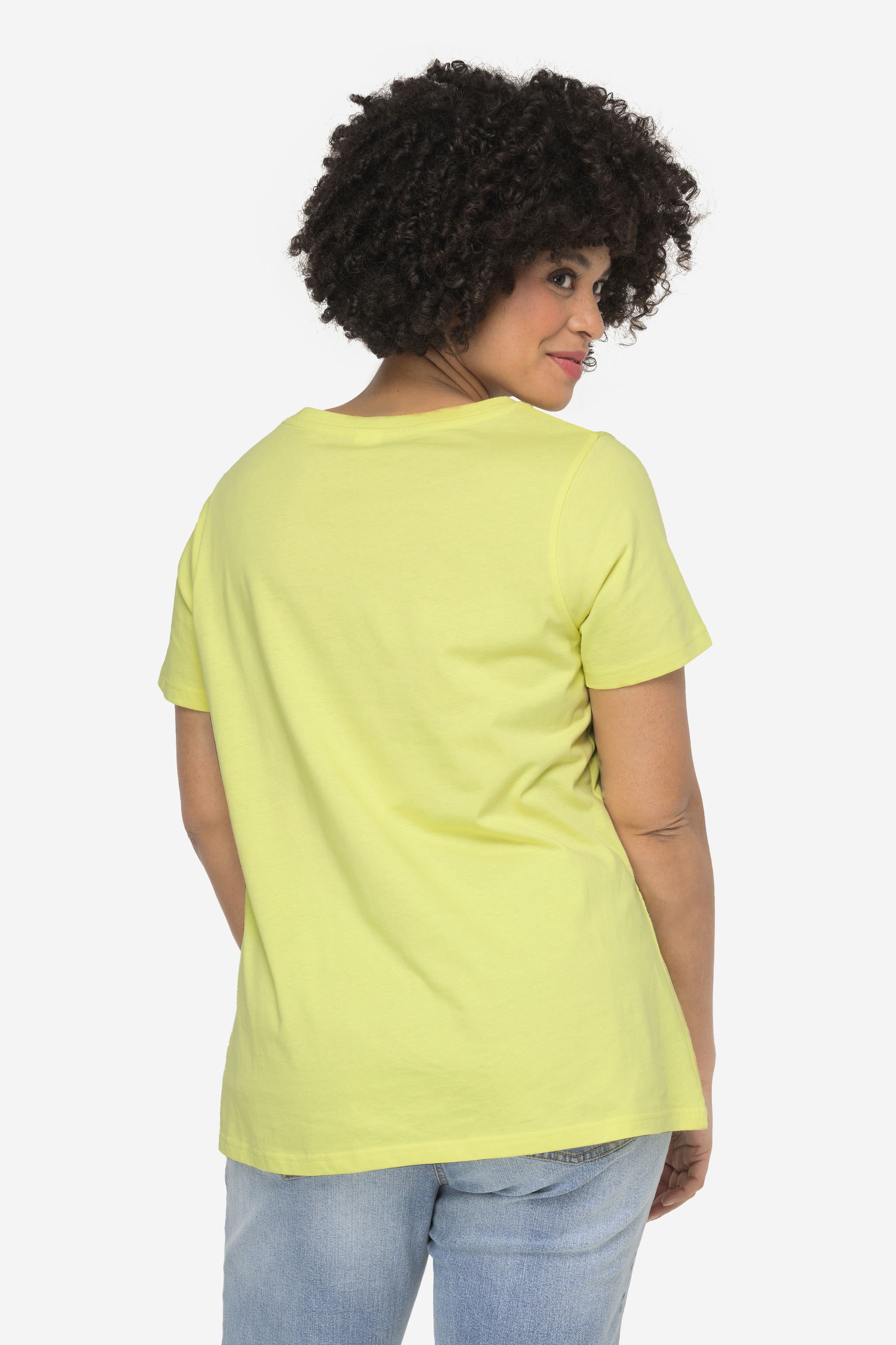 T-skjorte, classic fit, AMOUR, halve ermer