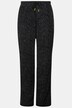 Slip-on-bukser Rose, brede ben, elastisk linning, crepe