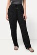 Slip-on-bukser Rose, brede ben, elastisk linning, crepe