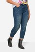 7/8-lange jeans, slim fit, små pyntesten 5 lommer