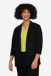 Blazer, forma abierta, cuello con solapa, manga larga