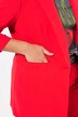 Blazer, forma abierta, cuello con solapa, manga larga
