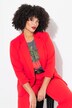 Blazer, forma abierta, cuello con solapa, manga larga