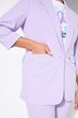 Blazer, åpen form, reversert krage, lange ermer