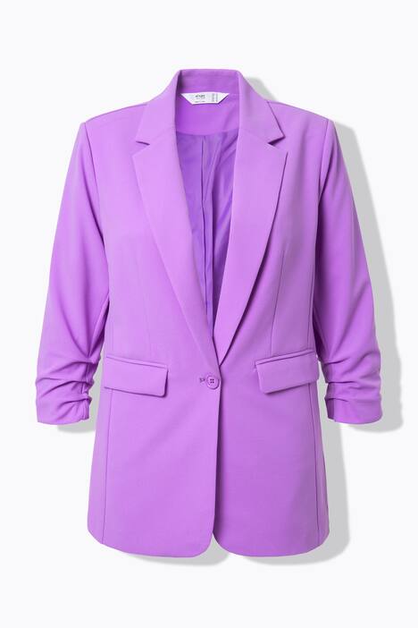 Blazer aperto con revers e maniche lunghe