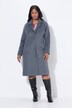 Manteau point sellier, col à revers et patte de boutonnage