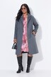 Manteau point sellier, col à revers et patte de boutonnage