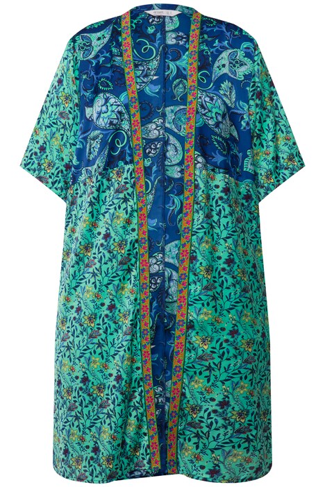 Kaftan, oversize, otevřený střih, vzor, 3/4 rukávy
