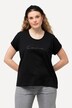 T-shirt, Love, knopen, oversized, ronde hals, korte mouwen