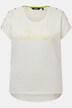 T-shirt oversized, imprimé Love. Col rond, manches courtes et boutons.