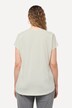 T-shirt oversized, imprimé Love. Col rond, manches courtes et boutons.