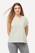 T-shirt oversized, imprimé Love. Col rond, manches courtes et boutons.