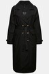 Denim trenchcoat, reverskraag, vintage, dubbele rij knopen
