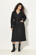 Denim trenchcoat, reverskraag, vintage, dubbele rij knopen