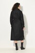 Denim trenchcoat, reverskraag, vintage, dubbele rij knopen
