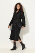 Denim trenchcoat, reverskraag, vintage, dubbele rij knopen