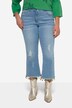 7/8-jeans, rette ben, kant med perlekanter, 5-lommer