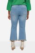 7/8-jeans, rette ben, kant med perlekanter, 5-lommer