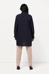 Geplooide blouse, A-lijn, overhemdkraag, lange mouwen
