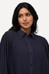 Geplooide blouse, A-lijn, overhemdkraag, lange mouwen