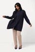 Geplooide blouse, A-lijn, overhemdkraag, lange mouwen