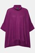 T-shirt, glittereffekt, oversize, rullekrave, halve ærmer