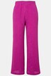 Pantalón, pernera ancha, crespón, cintura elástica