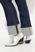 Jeans Mary, brede ben, manchetkant, stretchdenim