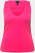 Débardeur col en V en jersey côtelé, coupe Slim Fit