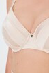 Soutien-gorge en satin et dentelle, armatures et coques souples - bonnet B-F