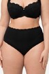 Maxi-slips, 3-pakning, blondekanter, prikker/ensfarget