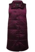 Dlouhá prošívaná vesta, vodoodpudivá, stojáček, bez rukávů