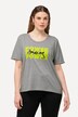 T-shirt « Power », coupe oversize. Col rond et manches courtes.