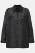 Chemisier en jean à manches longues. Délavage acid washed. Col chemise.